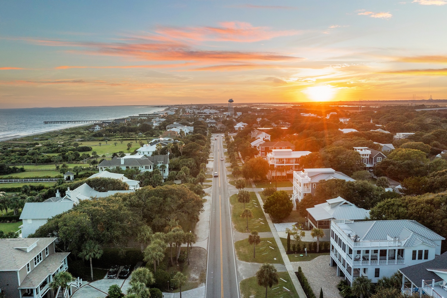 charleston rentals at sunset